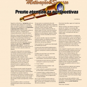  11 a 17 de janeiro - Preste atenção às perspectivas