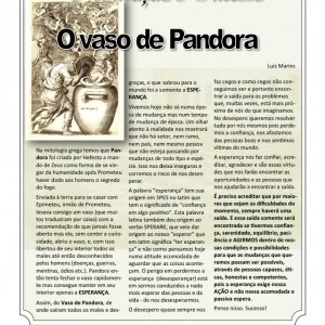 07 a 13 de junho - O vaso de Pandora