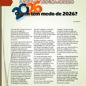 28 de dezembro a 03 de janeiro de 2026 - Quem tem medo de 2026
