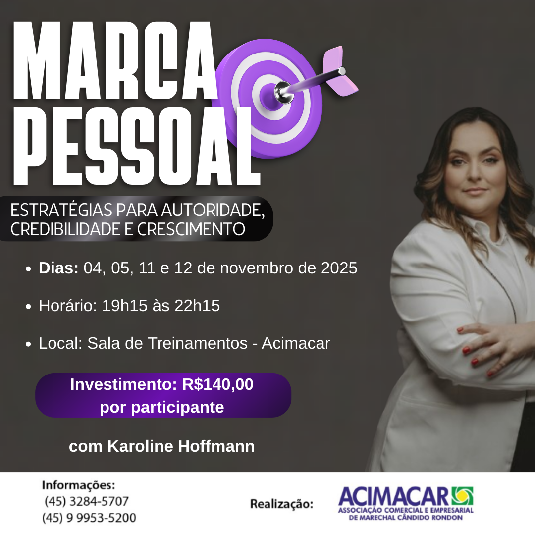 Curso: Marca Pessoal de Impacto - Estratégias para autoridade, credibilidade e crescimento