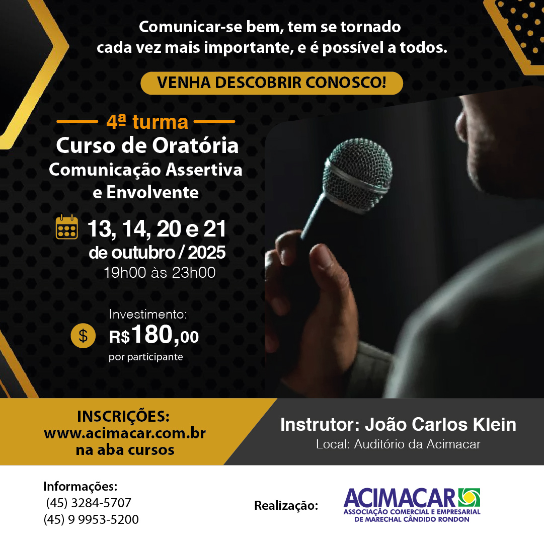 Curso: Oratória - Comunicação Assertiva e Envolvente 