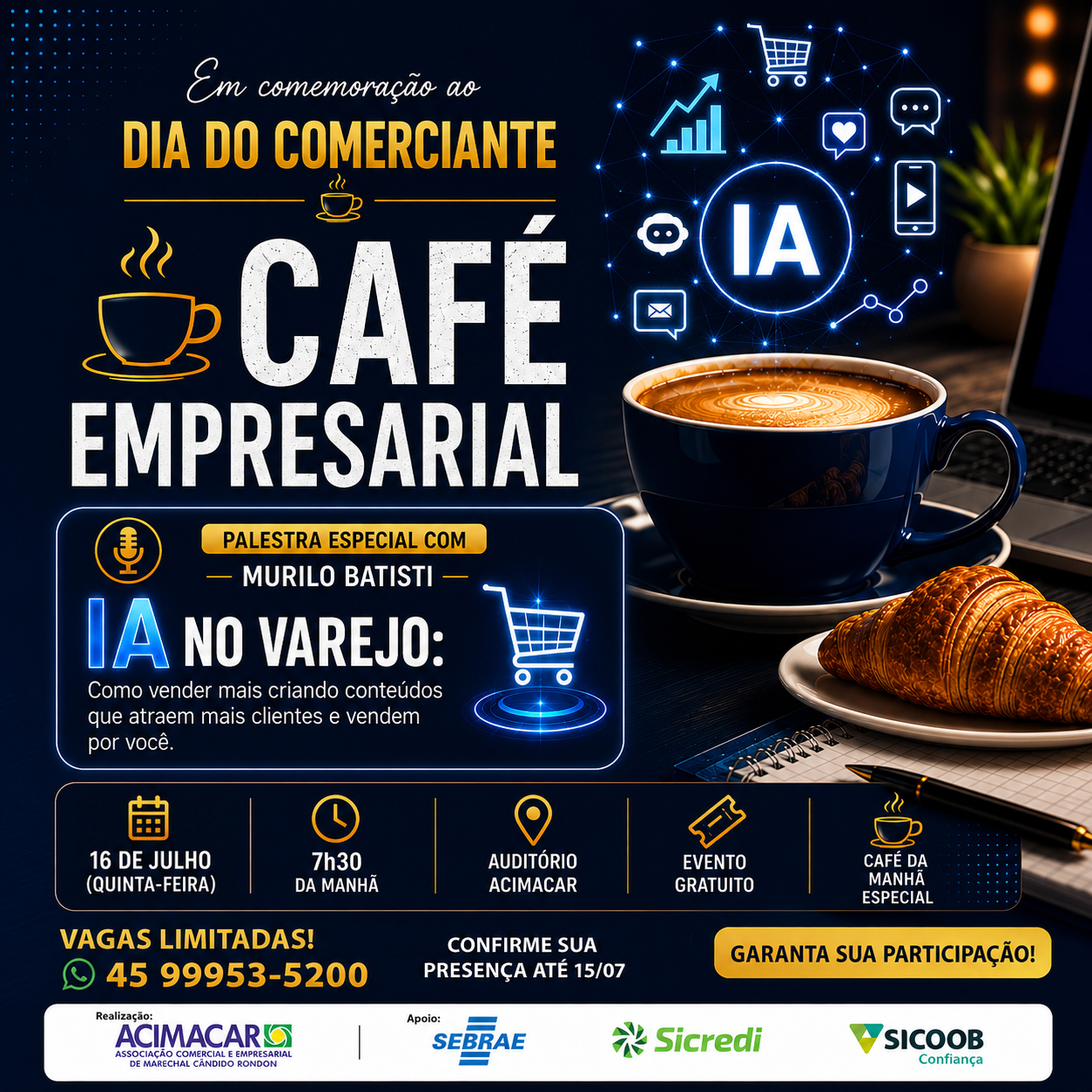 Café Empresarial - Evento em alusão ao Dia do Comerciante